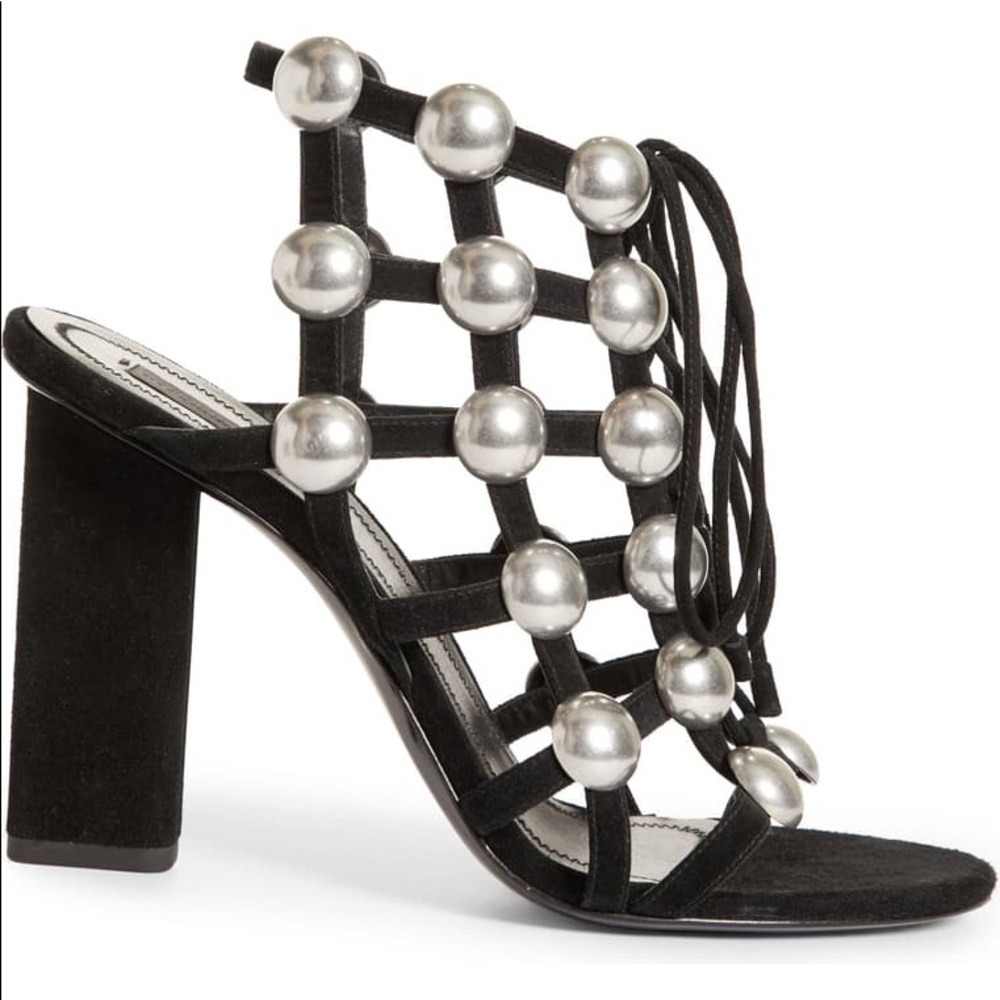 NIB Alexander Wang Rubie Cage Sandals New Black